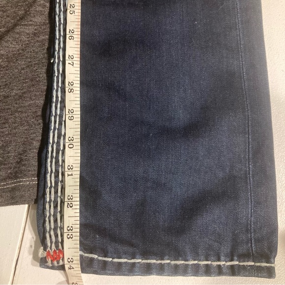 Rare! Straight Super QT in “SPLIT TAIL” wash True Religion size 31x34 unaltered - Picture 6 of 6
